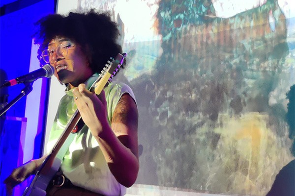 Copy of Jessica Ashman 03_Photo from 'Green Unpleasant Land' performance at AME Zero Parameters, (2023)