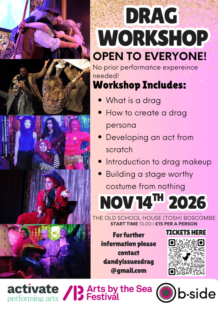 Drag artists, performing in various events and situations.